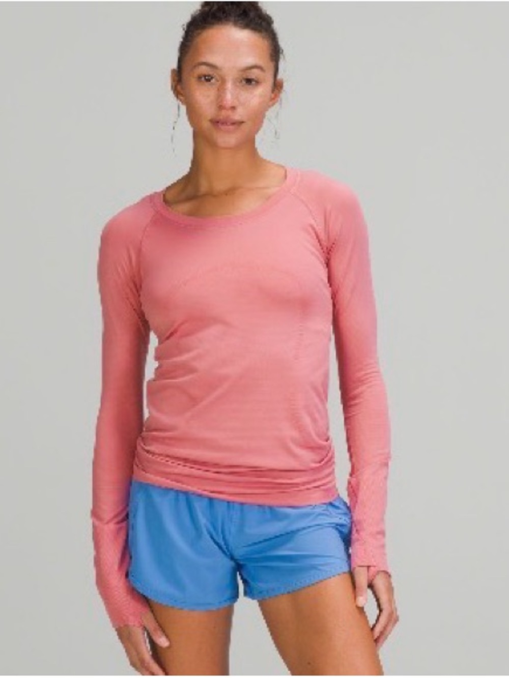 Sold out Salmon pink Long Sleeve Lululemon Swiftly Tech